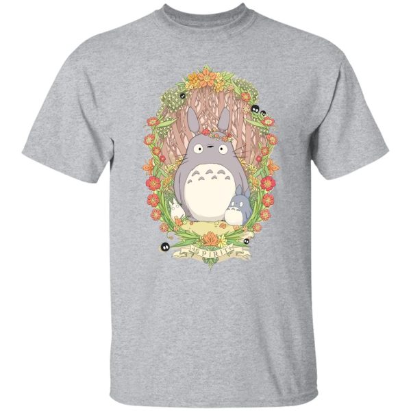 Totoro Plush Toy - Totoro Family in Jungle T Shirt-Apparel, My Neighbor Totoro, Totoro Plush Toy, Tshirt