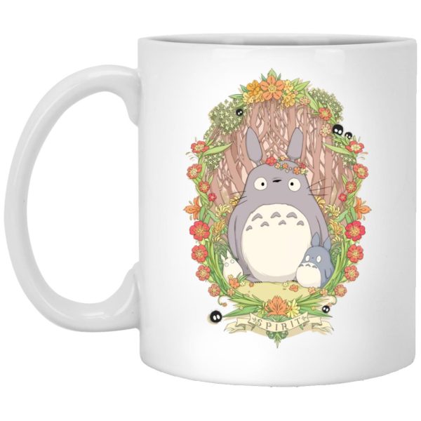 Totoro Umbrella - Totoro Family in Jungle Mug-House Decor, Mug, My Neighbor Totoro, Totoro Umbrella