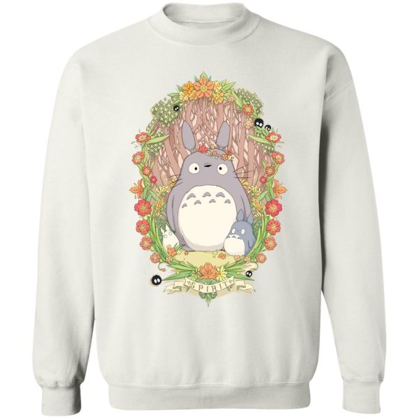 Totoro Shortbread Cookies - Totoro Family in Jungle Sweatshirt-Apparel, My Neighbor Totoro, Sweatshirt, Totoro Shortbread Cookies