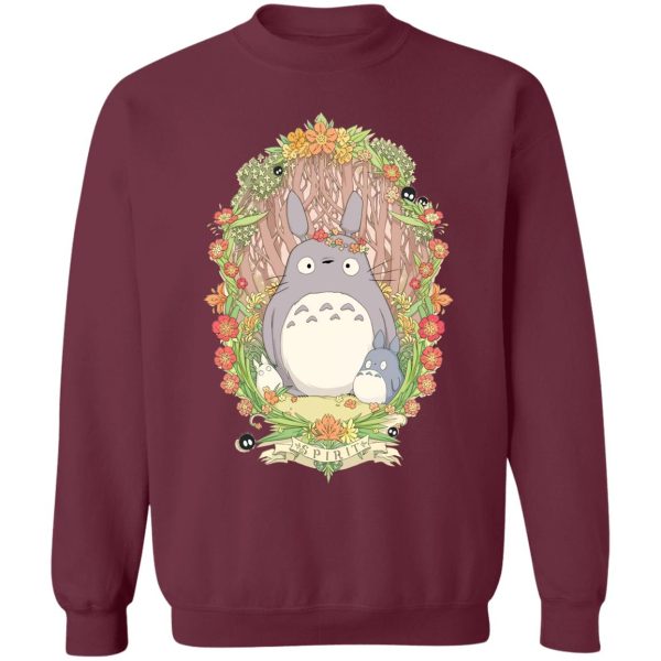 Totoro Shortbread Cookies - Totoro Family in Jungle Sweatshirt-Apparel, My Neighbor Totoro, Sweatshirt, Totoro Shortbread Cookies