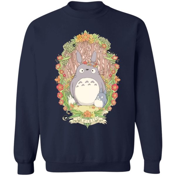 Totoro Shortbread Cookies - Totoro Family in Jungle Sweatshirt-Apparel, My Neighbor Totoro, Sweatshirt, Totoro Shortbread Cookies