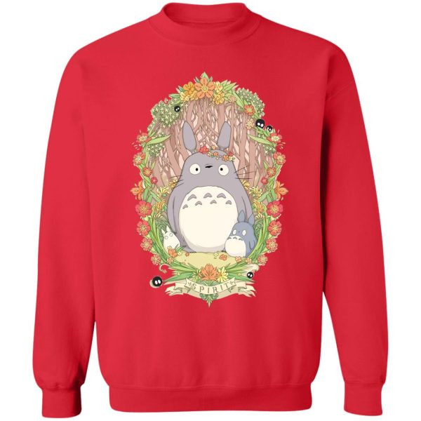 Totoro Shortbread Cookies - Totoro Family in Jungle Sweatshirt-Apparel, My Neighbor Totoro, Sweatshirt, Totoro Shortbread Cookies