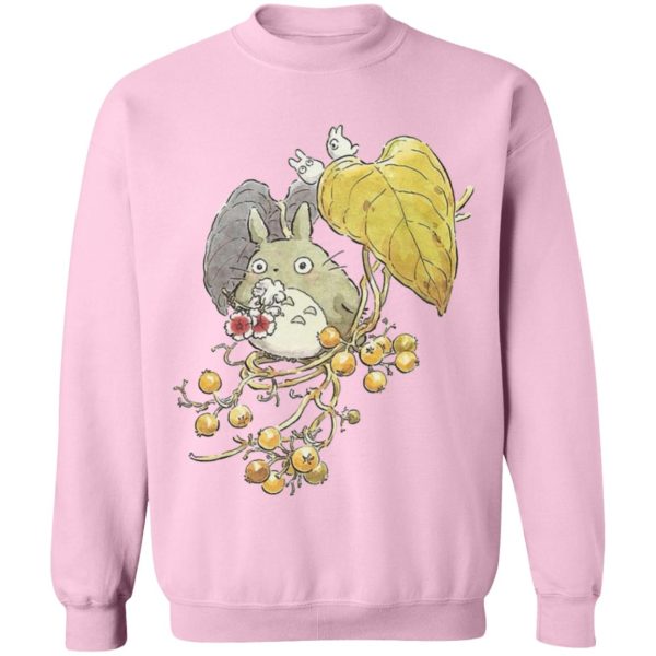 Totoro Anime - Mini Totoro and the Leaves Sweatshirt-Apparel, My Neighbor Totoro, Sweatshirt, Totoro Anime