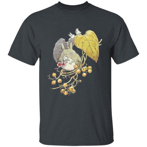 Studio Ghibli Totoro Movie - Mini Totoro and the Leaves T Shirt-Apparel, My Neighbor Totoro, Studio Ghibli Totoro Movie, Tshirt