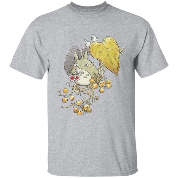 Studio Ghibli Totoro Movie - Mini Totoro and the Leaves T Shirt-Apparel, My Neighbor Totoro, Studio Ghibli Totoro Movie, Tshirt