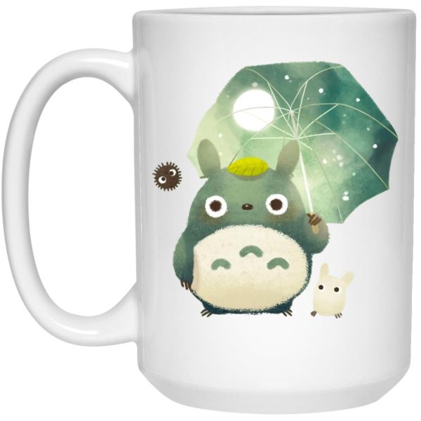 Hayao Miyazaki Totoro - Mini Totoro and Umbrella Mug-Hayao Miyazaki Totoro, House Decor, Mug, My Neighbor Totoro