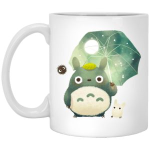 Hayao Miyazaki Totoro - Mini Totoro and Umbrella Mug-Hayao Miyazaki Totoro, House Decor, Mug, My Neighbor Totoro