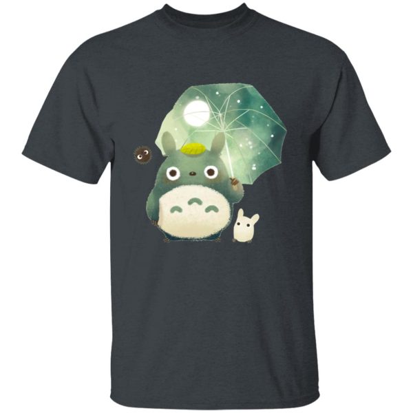 Caballito De Totora Png - Mini Totoro and Umbrella T Shirt-Apparel, Caballito De Totora Png, My Neighbor Totoro, Tshirt