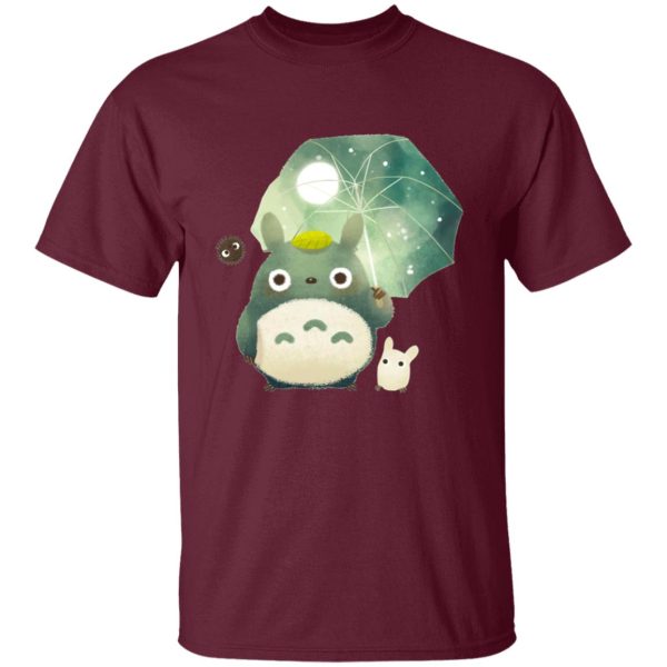 Caballito De Totora Png - Mini Totoro and Umbrella T Shirt-Apparel, Caballito De Totora Png, My Neighbor Totoro, Tshirt