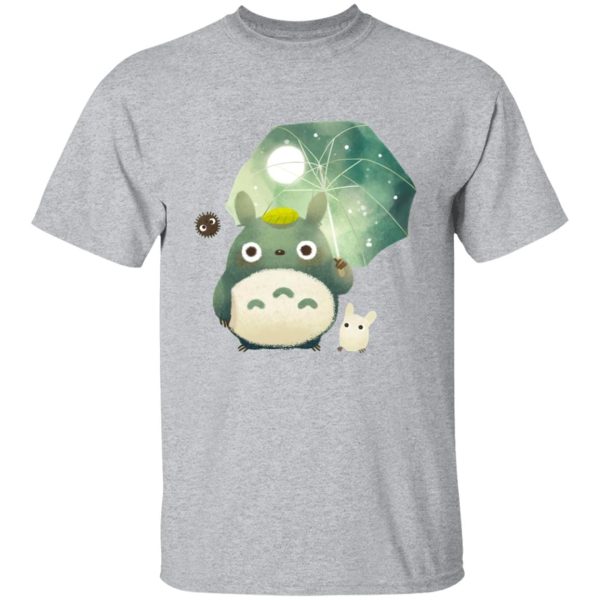 Caballito De Totora Png - Mini Totoro and Umbrella T Shirt-Apparel, Caballito De Totora Png, My Neighbor Totoro, Tshirt