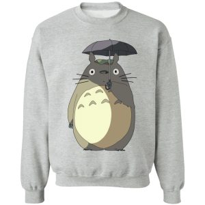 My Neighbor Totoro Movie - Totoro and Umbrella Sweatshirt-Apparel, My Neighbor Totoro, My Neighbor Totoro Movie, Sweatshirt