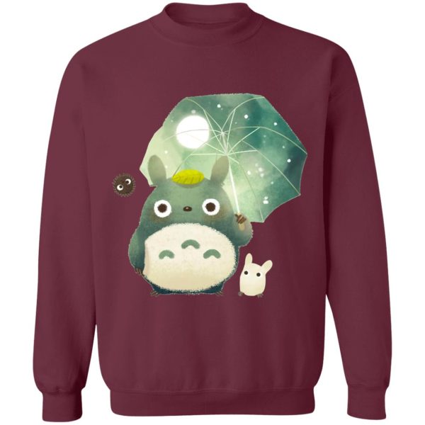 Dai-totoro - Mini Totoro and Umbrella Sweatshirt-Apparel, Dai-totoro, My Neighbor Totoro, Sweatshirt