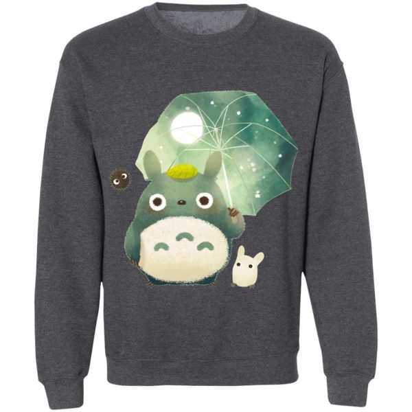 Dai-totoro - Mini Totoro and Umbrella Sweatshirt-Apparel, Dai-totoro, My Neighbor Totoro, Sweatshirt