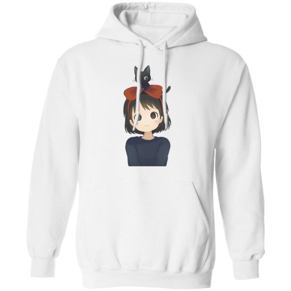 Kiki's Delivery Service Wallpaper - Kiki and Jiji Fanart Hoodie-Apparel, Hoodie, Kiki's Delivery Service, Kiki's Delivery Service Wallpaper