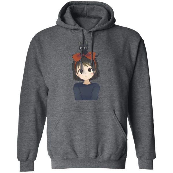 Kiki's Delivery Service Wallpaper - Kiki and Jiji Fanart Hoodie-Apparel, Hoodie, Kiki's Delivery Service, Kiki's Delivery Service Wallpaper