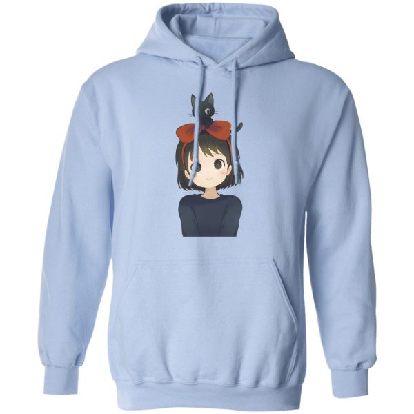 Kiki's Delivery Service Wallpaper - Kiki and Jiji Fanart Hoodie-Apparel, Hoodie, Kiki's Delivery Service, Kiki's Delivery Service Wallpaper