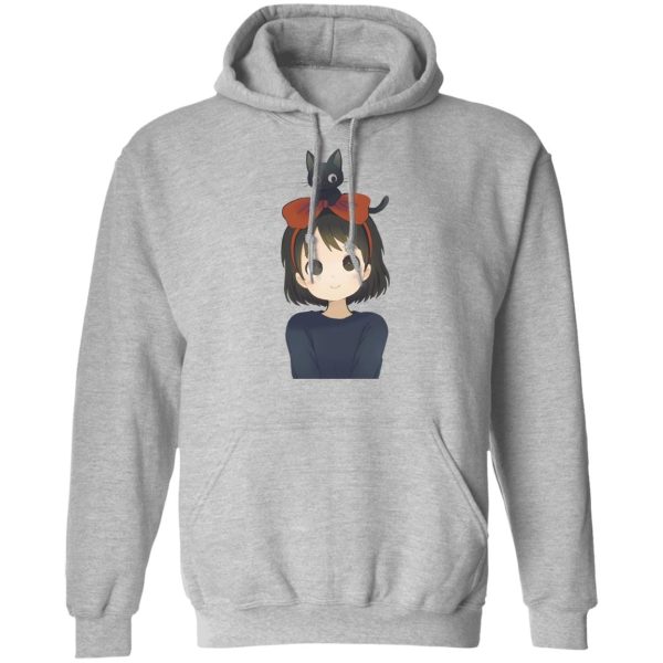 Kiki's Delivery Service Wallpaper - Kiki and Jiji Fanart Hoodie-Apparel, Hoodie, Kiki's Delivery Service, Kiki's Delivery Service Wallpaper