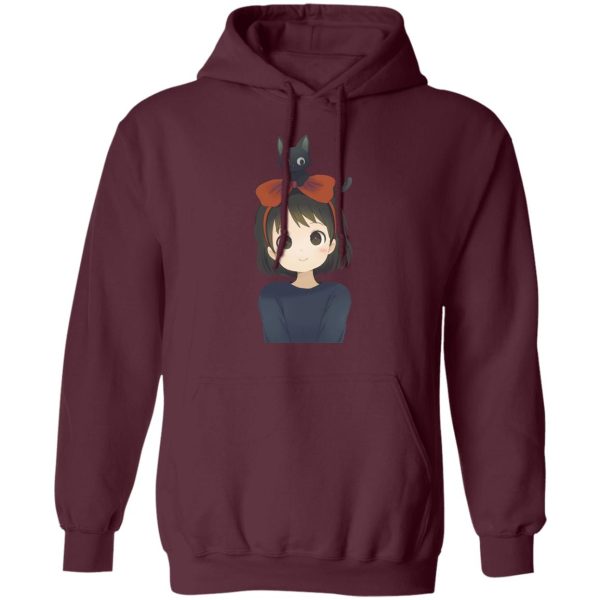 Kiki's Delivery Service Wallpaper - Kiki and Jiji Fanart Hoodie-Apparel, Hoodie, Kiki's Delivery Service, Kiki's Delivery Service Wallpaper