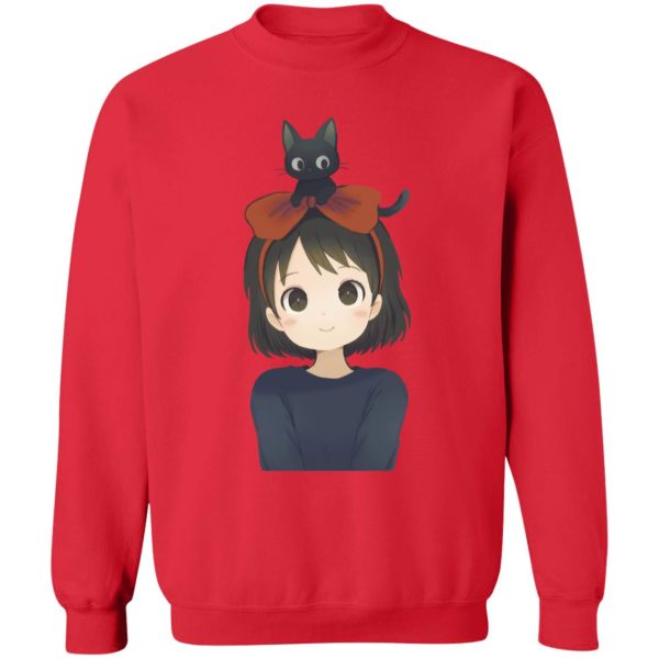 Cat Name Kiki's Delivery Service - Kiki and Jiji Fanart Sweatshirt-Apparel, Cat Name Kiki's Delivery Service, Kiki's Delivery Service, Sweatshirt