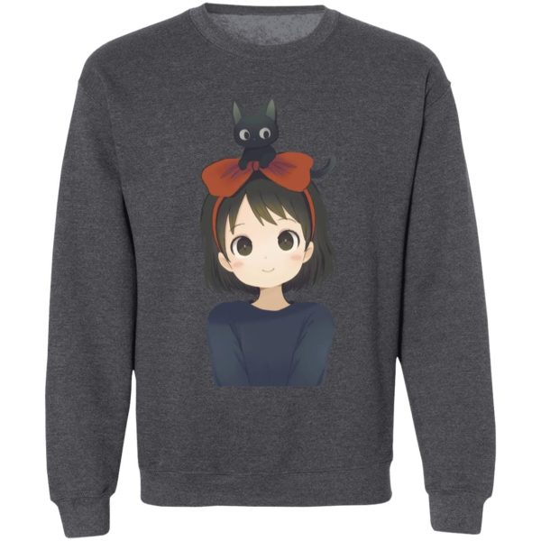 Cat Name Kiki's Delivery Service - Kiki and Jiji Fanart Sweatshirt-Apparel, Cat Name Kiki's Delivery Service, Kiki's Delivery Service, Sweatshirt