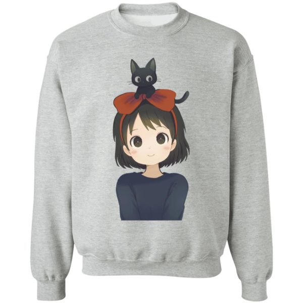 Cat Name Kiki's Delivery Service - Kiki and Jiji Fanart Sweatshirt-Apparel, Cat Name Kiki's Delivery Service, Kiki's Delivery Service, Sweatshirt