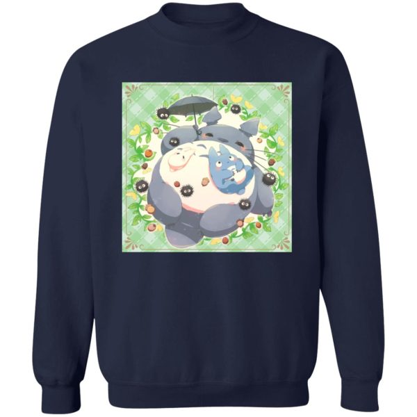 Blue Totoro - Sleeping Totoro with Umbrella Sweatshirt-Apparel, Blue Totoro, My Neighbor Totoro, Sweatshirt