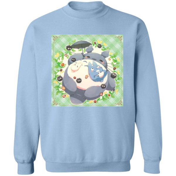 Blue Totoro - Sleeping Totoro with Umbrella Sweatshirt-Apparel, Blue Totoro, My Neighbor Totoro, Sweatshirt