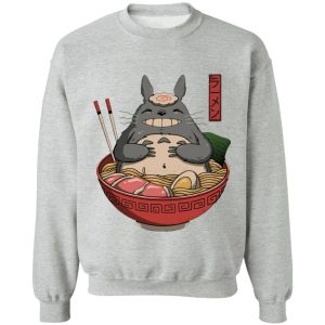 Totoro Cat Bus - Totoro in the Ramen Bowl Sweatshirt-Apparel, My Neighbor Totoro, Sweatshirt, Totoro Cat Bus