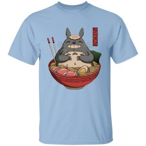 My Neighbor Totoro Cat Bus - Totoro in the Ramen Bowl T Shirt-Apparel, My Neighbor Totoro, My Neighbor Totoro Cat Bus, Tshirt