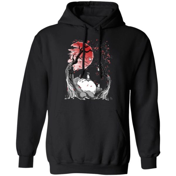 My Neighbor Totoro Soot Sprites - Totoro – Dreaming under the Sakura Hoodie-Apparel, Hoodie, My Neighbor Totoro, My Neighbor Totoro Soot Sprites