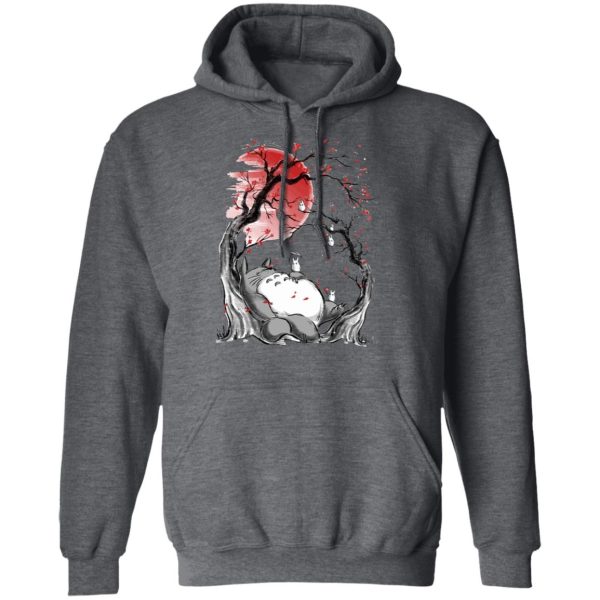 My Neighbor Totoro Soot Sprites - Totoro – Dreaming under the Sakura Hoodie-Apparel, Hoodie, My Neighbor Totoro, My Neighbor Totoro Soot Sprites