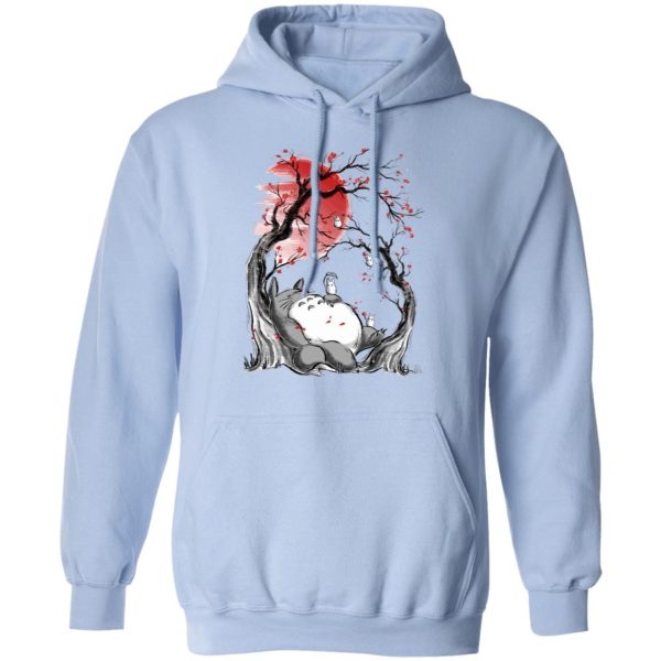 My Neighbor Totoro Soot Sprites - Totoro – Dreaming under the Sakura Hoodie-Apparel, Hoodie, My Neighbor Totoro, My Neighbor Totoro Soot Sprites