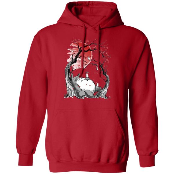 My Neighbor Totoro Soot Sprites - Totoro – Dreaming under the Sakura Hoodie-Apparel, Hoodie, My Neighbor Totoro, My Neighbor Totoro Soot Sprites