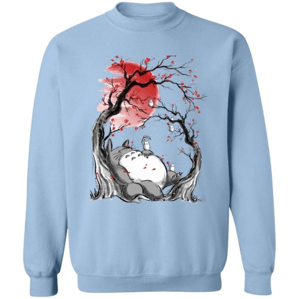 Totoro Movie Japanese - Totoro – Dreaming under the Sakura Sweatshirt-Apparel, My Neighbor Totoro, Sweatshirt, Totoro Movie Japanese