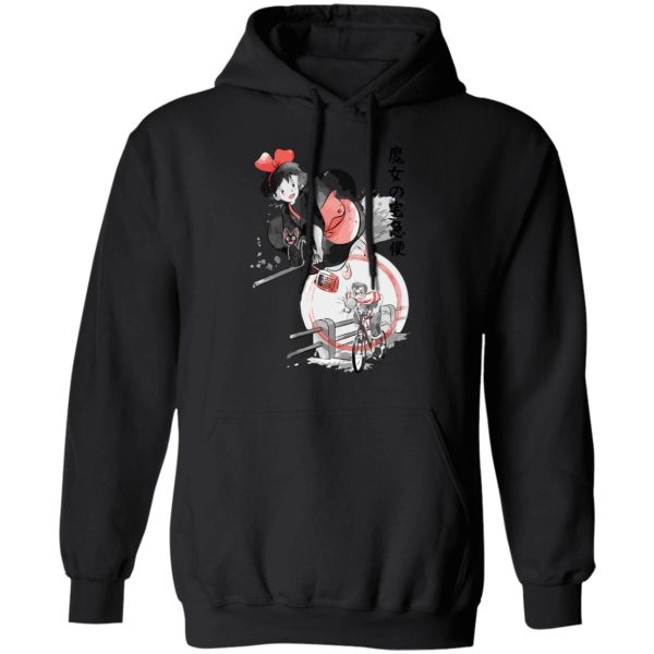 Kiki's Delivery Service Cat Name - Kiki’s Delivery Service – Kiki & Tombo Hoodie-Apparel, Hoodie, Kiki's Delivery Service, Kiki's Delivery Service Cat Name