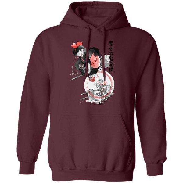 Kiki's Delivery Service Cat Name - Kiki’s Delivery Service – Kiki & Tombo Hoodie-Apparel, Hoodie, Kiki's Delivery Service, Kiki's Delivery Service Cat Name