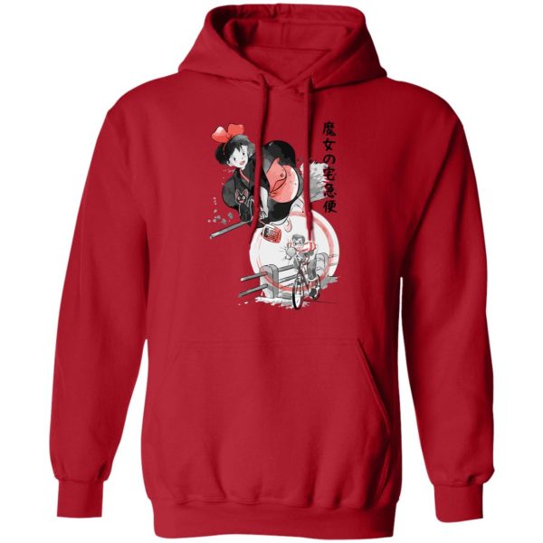 Kiki's Delivery Service Cat Name - Kiki’s Delivery Service – Kiki & Tombo Hoodie-Apparel, Hoodie, Kiki's Delivery Service, Kiki's Delivery Service Cat Name