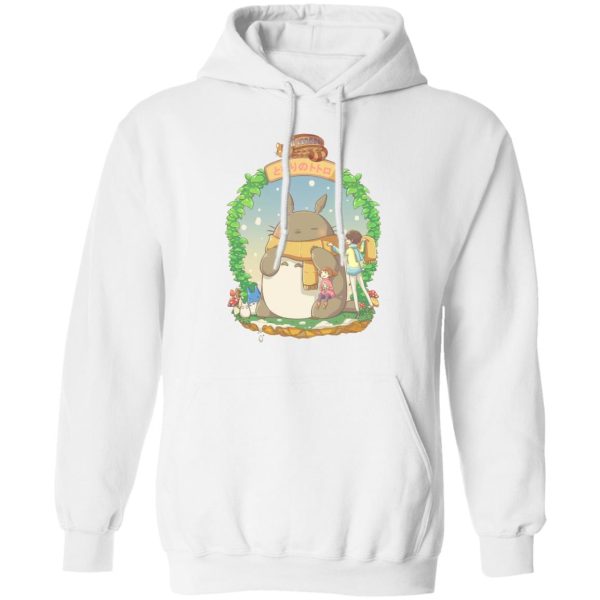 Totoro Wearing a Scarf Hoodie-Apparel, Hoodie, My Neighbor Totoro