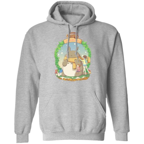 Totoro Wearing a Scarf Hoodie-Apparel, Hoodie, My Neighbor Totoro