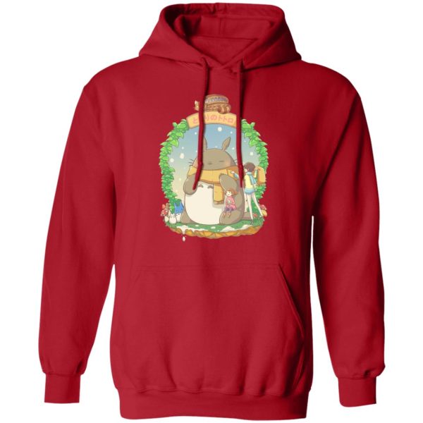 Totoro Wearing a Scarf Hoodie-Apparel, Hoodie, My Neighbor Totoro