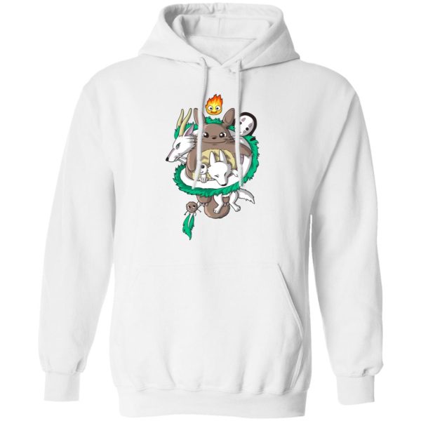 Totoro Cat Bus - Totoro and Haku Dragon Hoodie-Apparel, Hoodie, My Neighbor Totoro, Spirited Away, Totoro Cat Bus
