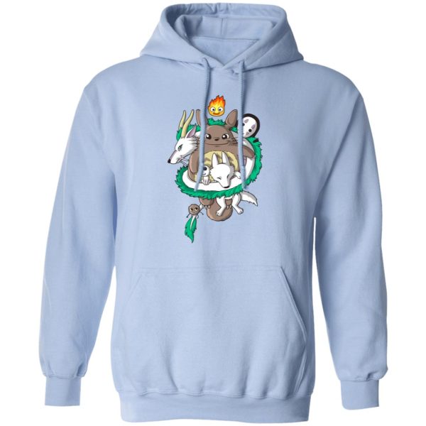 Totoro Cat Bus - Totoro and Haku Dragon Hoodie-Apparel, Hoodie, My Neighbor Totoro, Spirited Away, Totoro Cat Bus