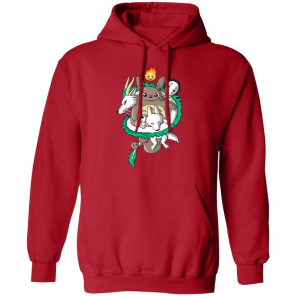 Totoro Cat Bus - Totoro and Haku Dragon Hoodie-Apparel, Hoodie, My Neighbor Totoro, Spirited Away, Totoro Cat Bus