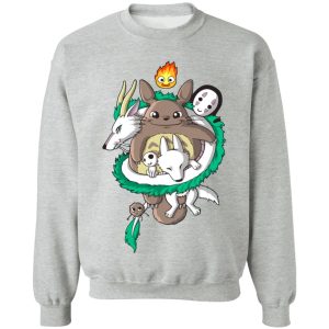 My Neighbor Totoro Cat Bus - Totoro and Haku Dragon Sweatshirt-Apparel, My Neighbor Totoro, My Neighbor Totoro Cat Bus, Spirited Away, Sweatshirt