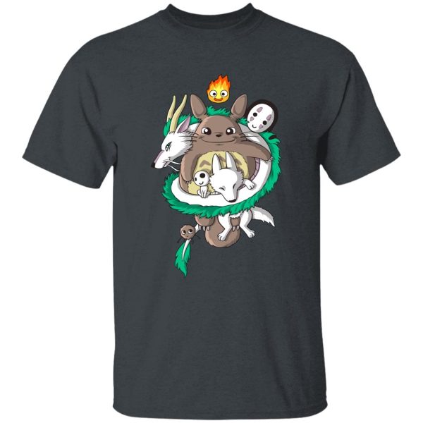 My Neighbor Totoro Cast - Totoro and Haku Dragon T Shirt-Apparel, My Neighbor Totoro Cast, Spirited Away, Tshirt