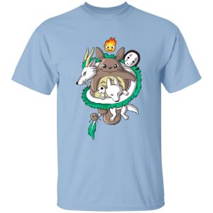 My Neighbor Totoro Cast - Totoro and Haku Dragon T Shirt-Apparel, My Neighbor Totoro Cast, Spirited Away, Tshirt