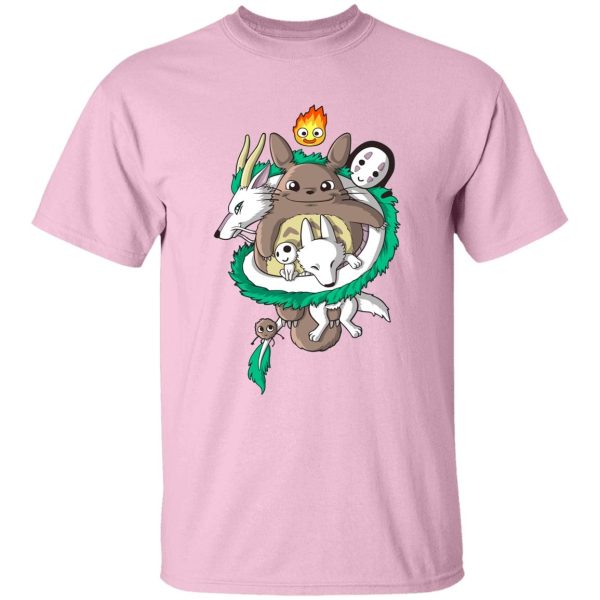 My Neighbor Totoro Cast - Totoro and Haku Dragon T Shirt-Apparel, My Neighbor Totoro Cast, Spirited Away, Tshirt