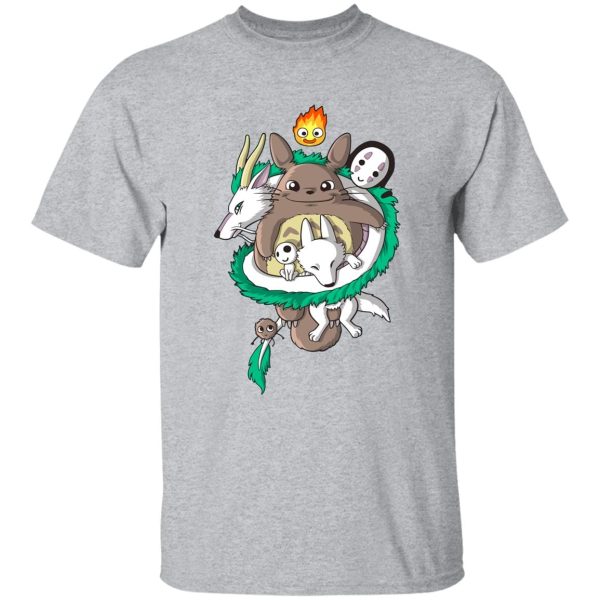 My Neighbor Totoro Cast - Totoro and Haku Dragon T Shirt-Apparel, My Neighbor Totoro Cast, Spirited Away, Tshirt