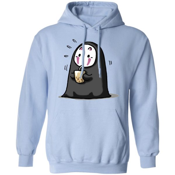 Spirited Away Showtimes - Kaonashi No Face Drinking Milk Tea Hoodie-Apparel, Hoodie, kaonashi, no face, Spirited Away, Spirited Away Showtimes