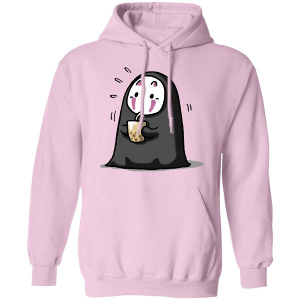 Spirited Away Showtimes - Kaonashi No Face Drinking Milk Tea Hoodie-Apparel, Hoodie, kaonashi, no face, Spirited Away, Spirited Away Showtimes